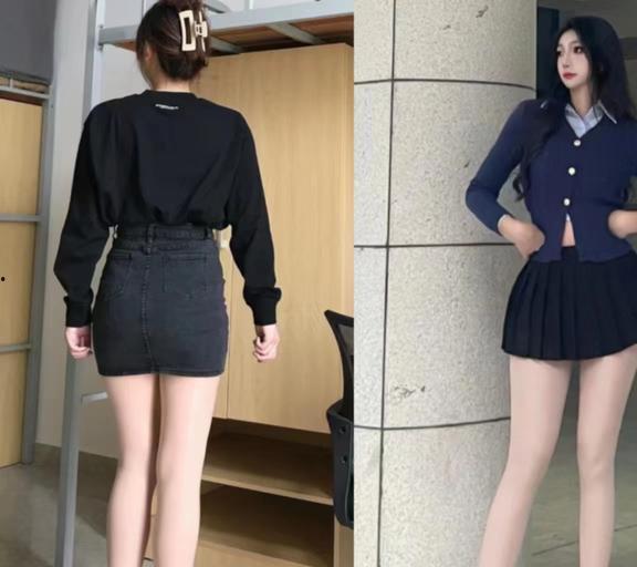 电视中的肉色丝袜裙子,肉色丝袜演绎性感魅力